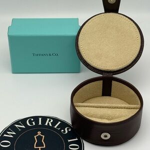 Tiffany & Co. Brown Leather Storage /Jewelry Case NWT